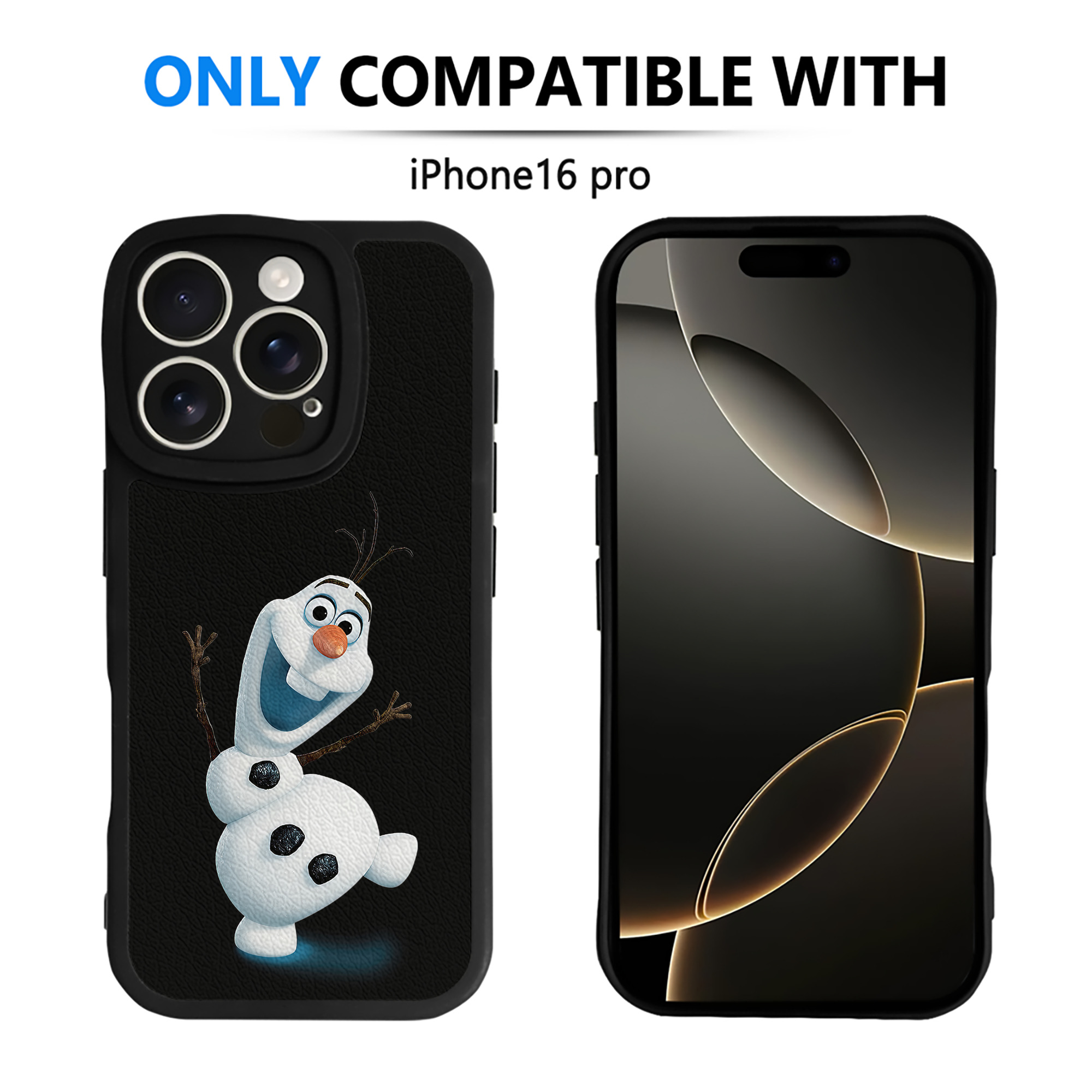 （画像用） アナと雪の女王 アンナ エルサ Frozen Anna Elsa 【iPhone 16シリーズ対応】シリコンスマホケース（レザー調） 材質：シリコン